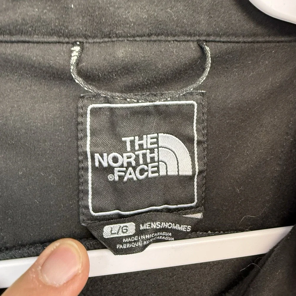 NORTH FACE APEX BIONIC JACKET Sz L FULL ZIP SOFT SHELL WATER RESISTANT GRAY